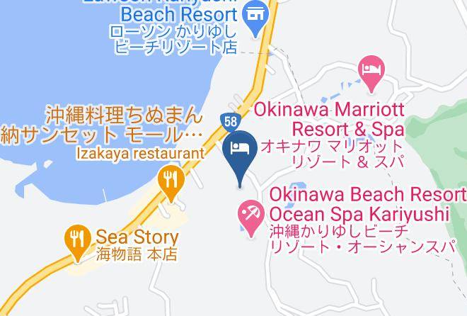 Onna Vil Kunigami District - Okinawa Kariyushi Beach Ocean Tower Maps