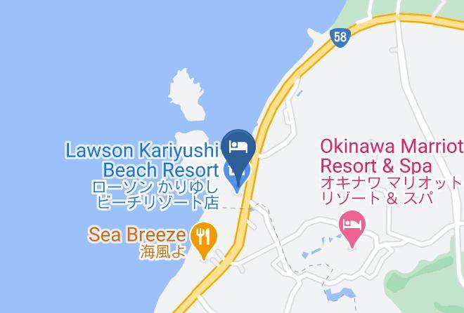 Nago City - Okinawa Kariyushi Lch Resort On The Beach Maps