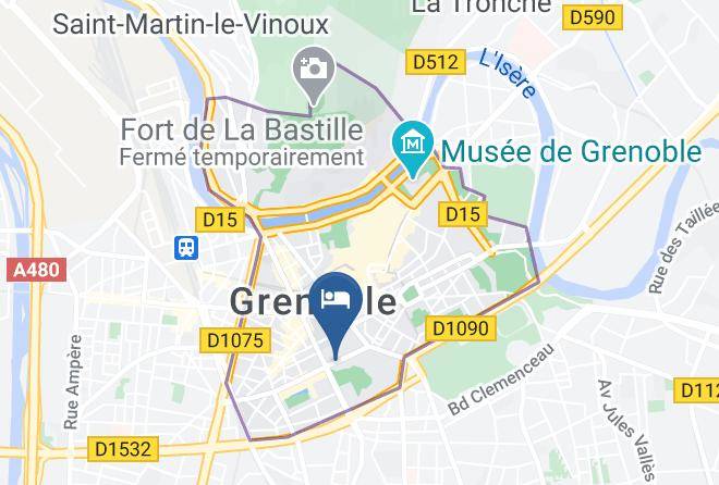 Isere - Okko Hotels Grenoble Jardin Hoche Maps