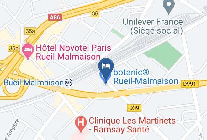 Okko Hotels Paris Rueil Malmaison Map