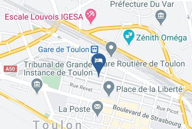 Var - Okko Hotels Toulon Centre Maps