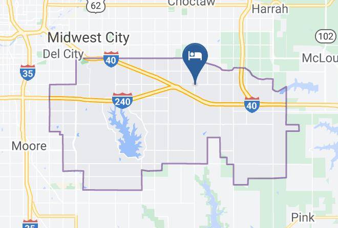 Oklahoma - Oklahoma City East Koa Holiday Maps