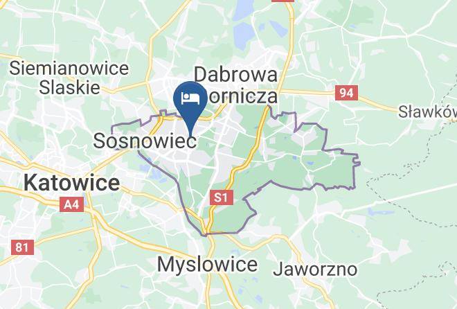 Sosnowiec - Okraglak Residence Maps