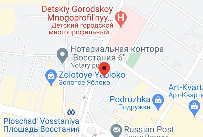 Oktiabrskaya Hotel Map