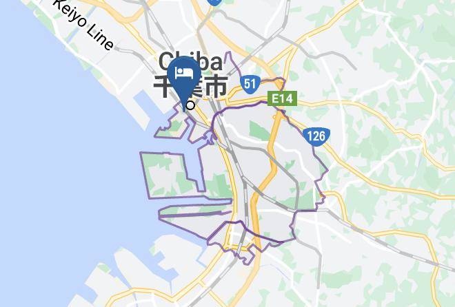 Chiba City Chuo Ward - Okura Chiba Hotel Maps