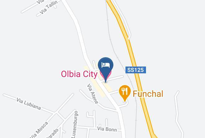 Olbia City Hotel Map