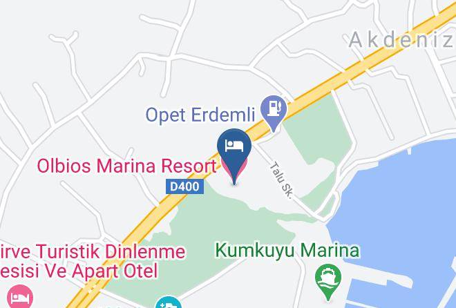 Olbios Marina Resort Map