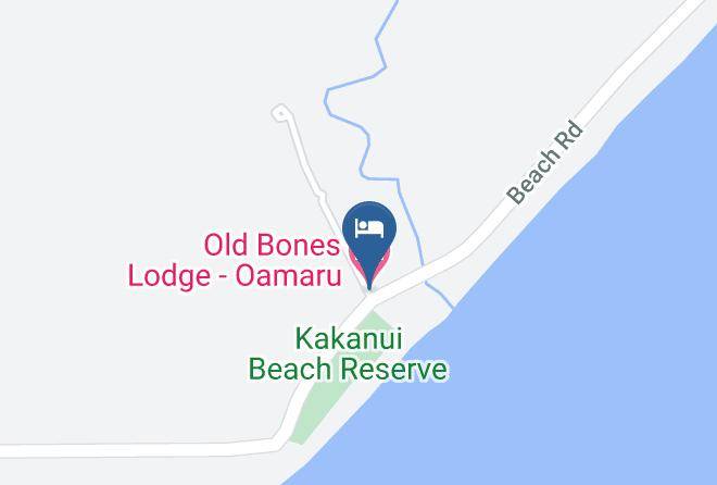 Waitaki Otago - Old Bones Lodge Oamaru Maps