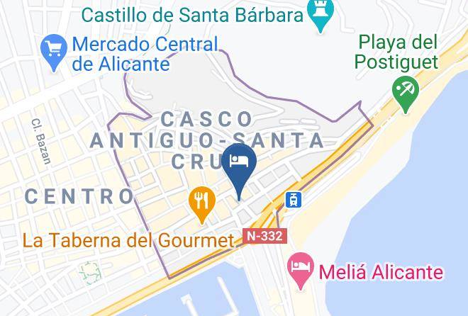 Alicante - Old Centre Inn Alicante Maps