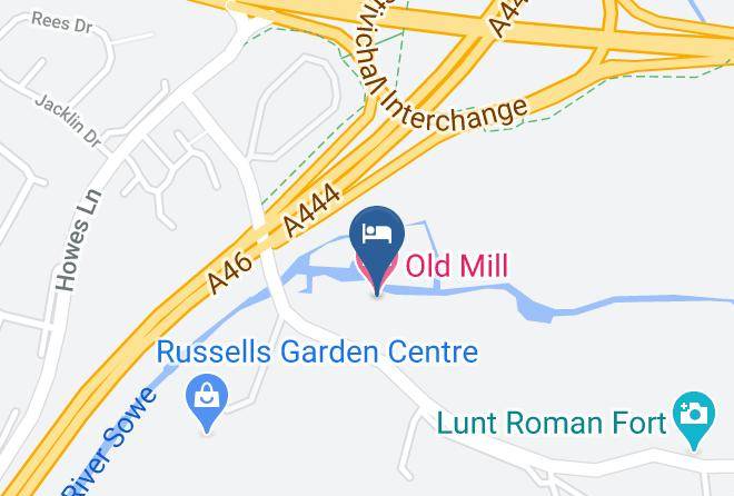 Warks - Old Mill Hotel Baginton Maps