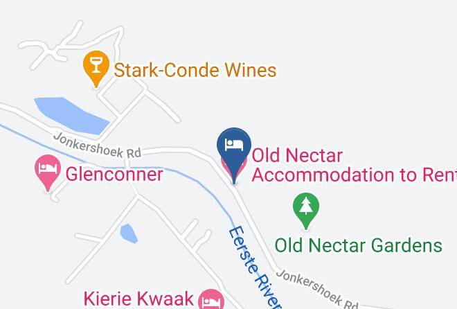 Cape Winelands - Old Nectar Accommodation To Rent Maps
