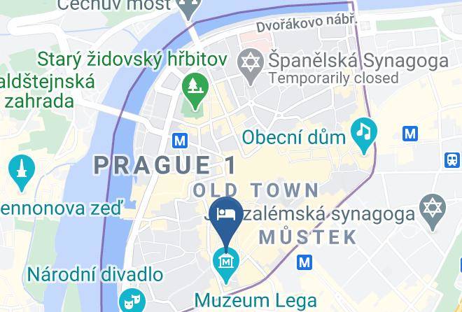 Old Prague Hotel Map