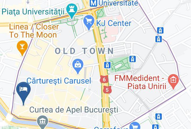 Bucharest - Old Princely Court Stylish Maps