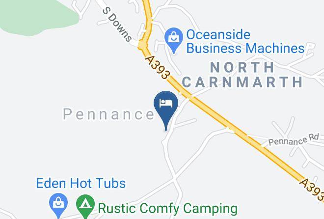 Cornwall - Old Railway Yard B&b Maps