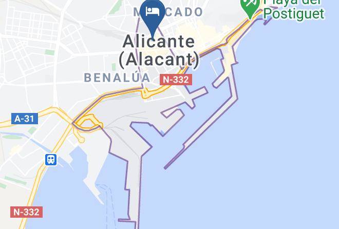 Old Town Alicante B&b Map