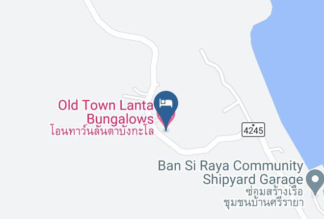 Amphoe Ko Lanta - Old Town Lanta Bungalows Maps