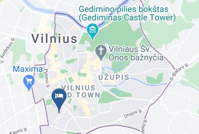 Vilnius - Old Town Trio Hotel Maps