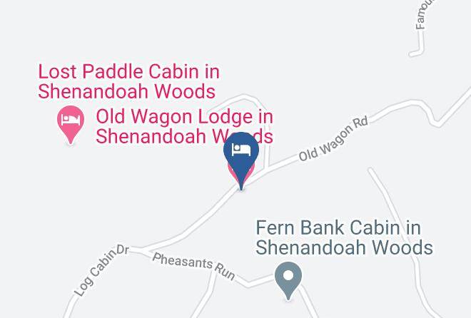 Old Wagon Lodge In Shenandoah Woods Map