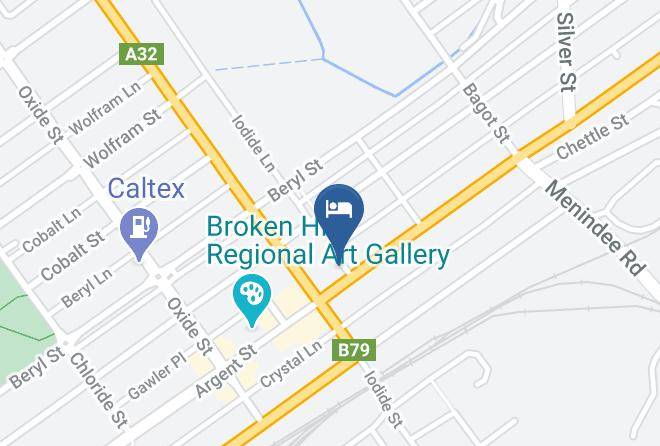 Broken Hill - Old Willyama Motor Inn Maps