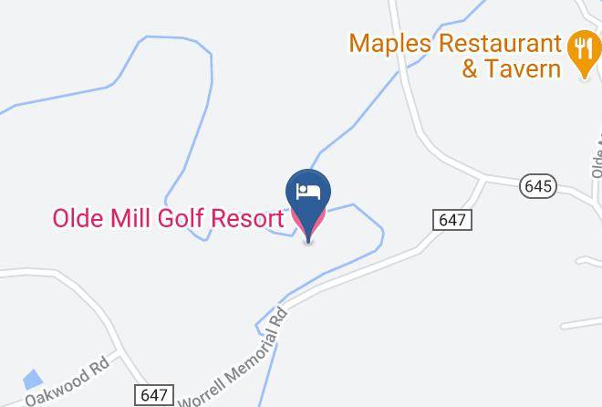 Olde Mill Golf Resort Map