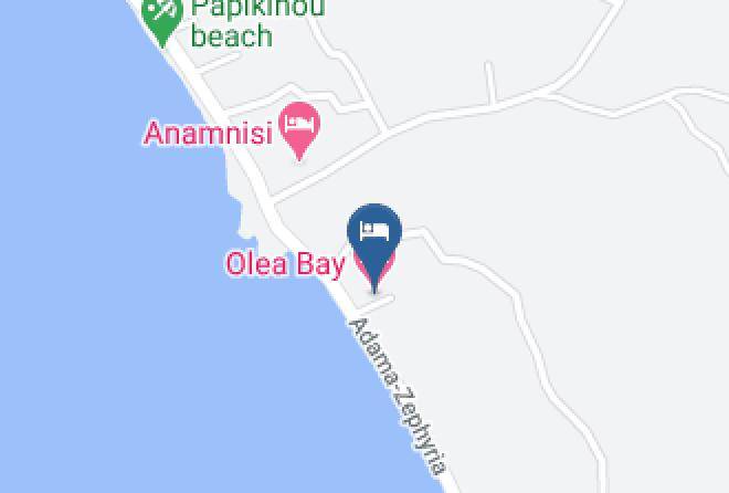 Milos - Olea Bay Hotel Maps
