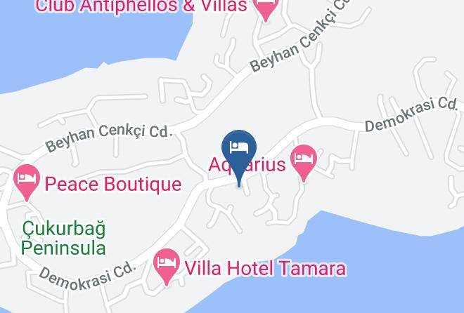 Kas - Olea Nova Hotel Maps