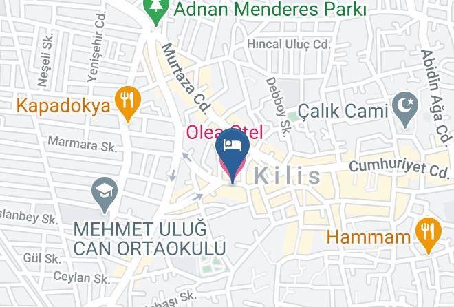 Kilis Sehitler - Olea Otel Maps
