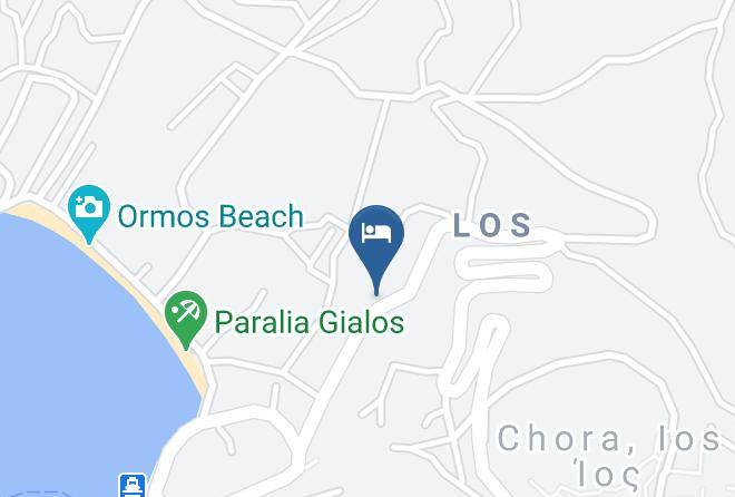 Thira - Olga's Pension Maps