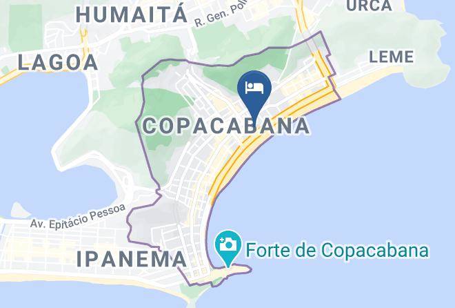 Rio De Janeiro Acabana - Olinda Rio Hotel Maps
