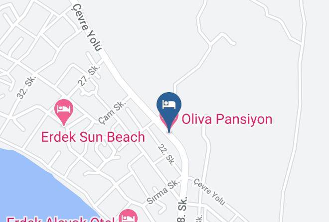 Erdek - Oliva Pansiyon Maps