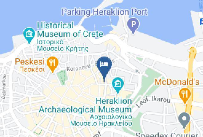 Iraklion - Olive Green Hotel Maps