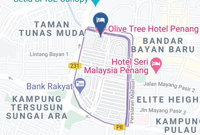 Mukim 12 Bayan Lepas - Olive Tree Hotel Penang Maps