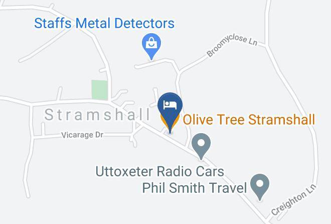 Staffs - Olive Tree Stramshall Maps