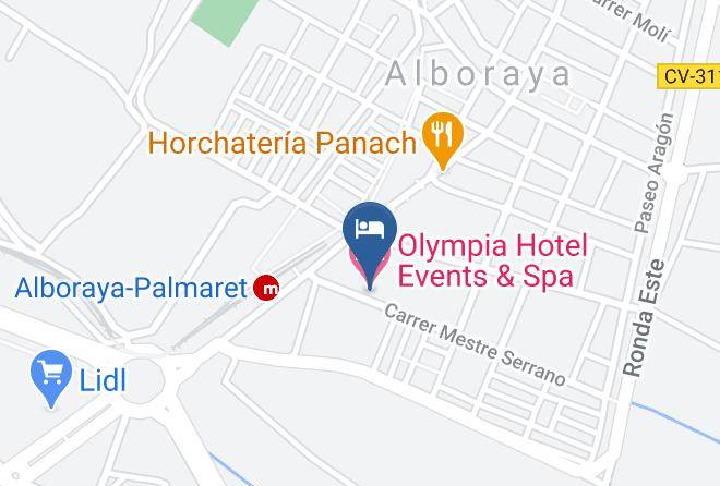Valencia - Olympia Hotel Events & Spa Maps