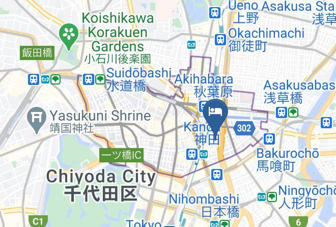 Chiyoda Ward - Olympic Inn Kanda Maps