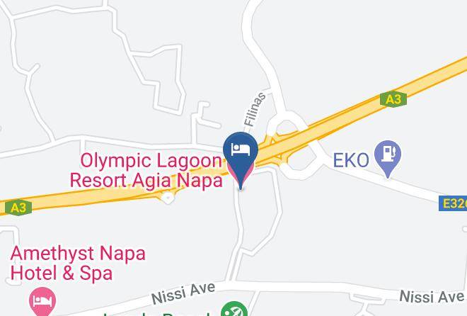 Olympic Lagoon Resort Agia Napa Map