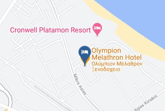 Olympion Melathron Hotel Map