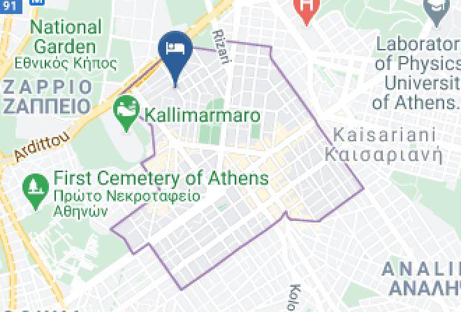 Central Athens - Olympus Residence My Greek Vacations Maps