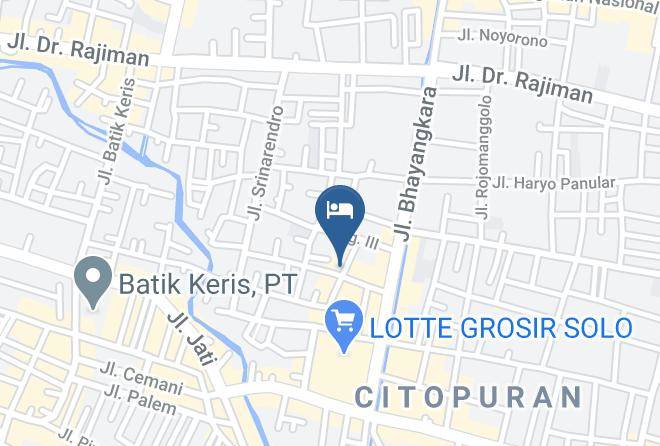 Surakarta - Omah Begalon Homestay Maps