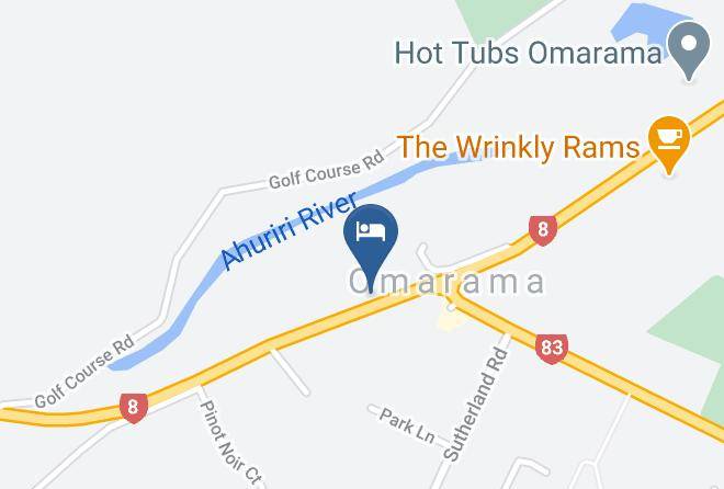 Waitaki Canterbury - Omarama Top 10 Holiday Park Maps