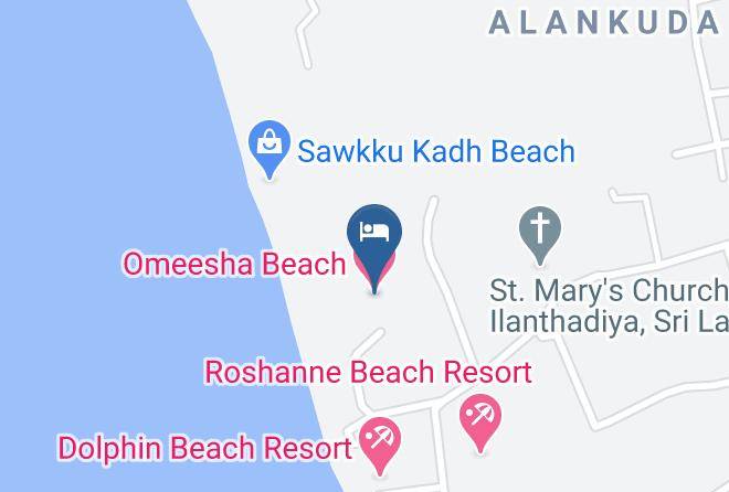 Kurunegala - Omeesha Beach Hotel Maps