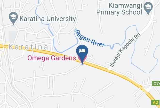 Nyeri - Omega Gardens Hotel Maps