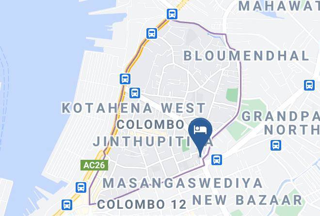 Colombo - Omega Hotel Maps