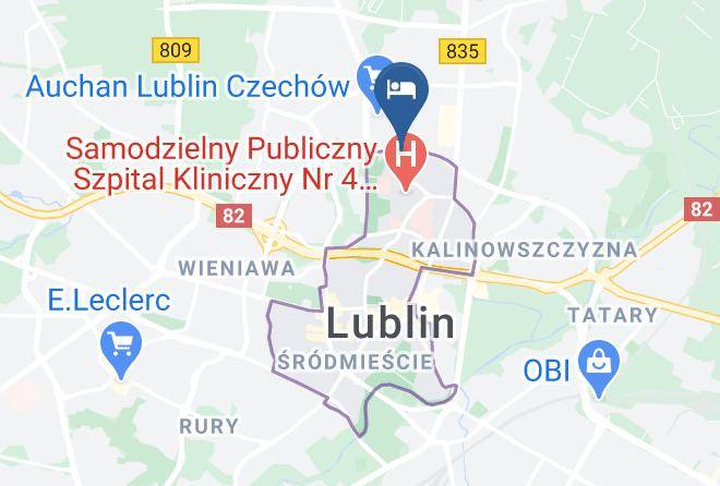 Lublin - Omega Hotel Maps