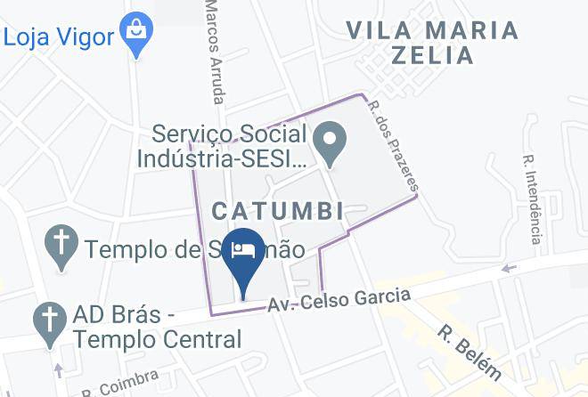 Sao Paulo Belem - Omega Hotel Maps