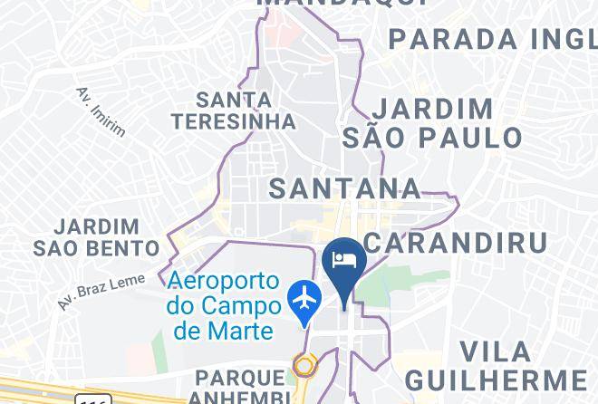 Sao Paulo Santana - Omega Palace Hotel Maps