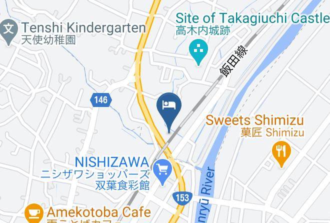 Minamiminowa Vil Kamiina District - Omitsu Inn Maps