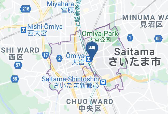 Saitama City Omiya Ward - Omiya Third Place Hotel Maps