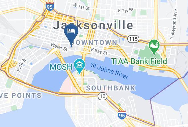 Duval - Jacksonville River City Downtown Hotel Maps