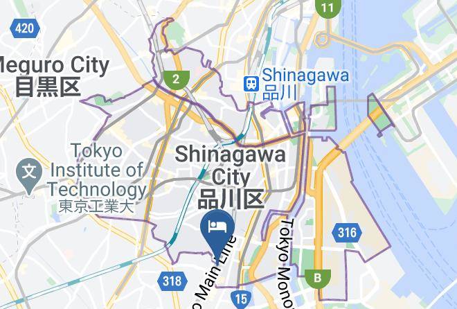 Shinagawa Ward - Omori Park Hotel Maps